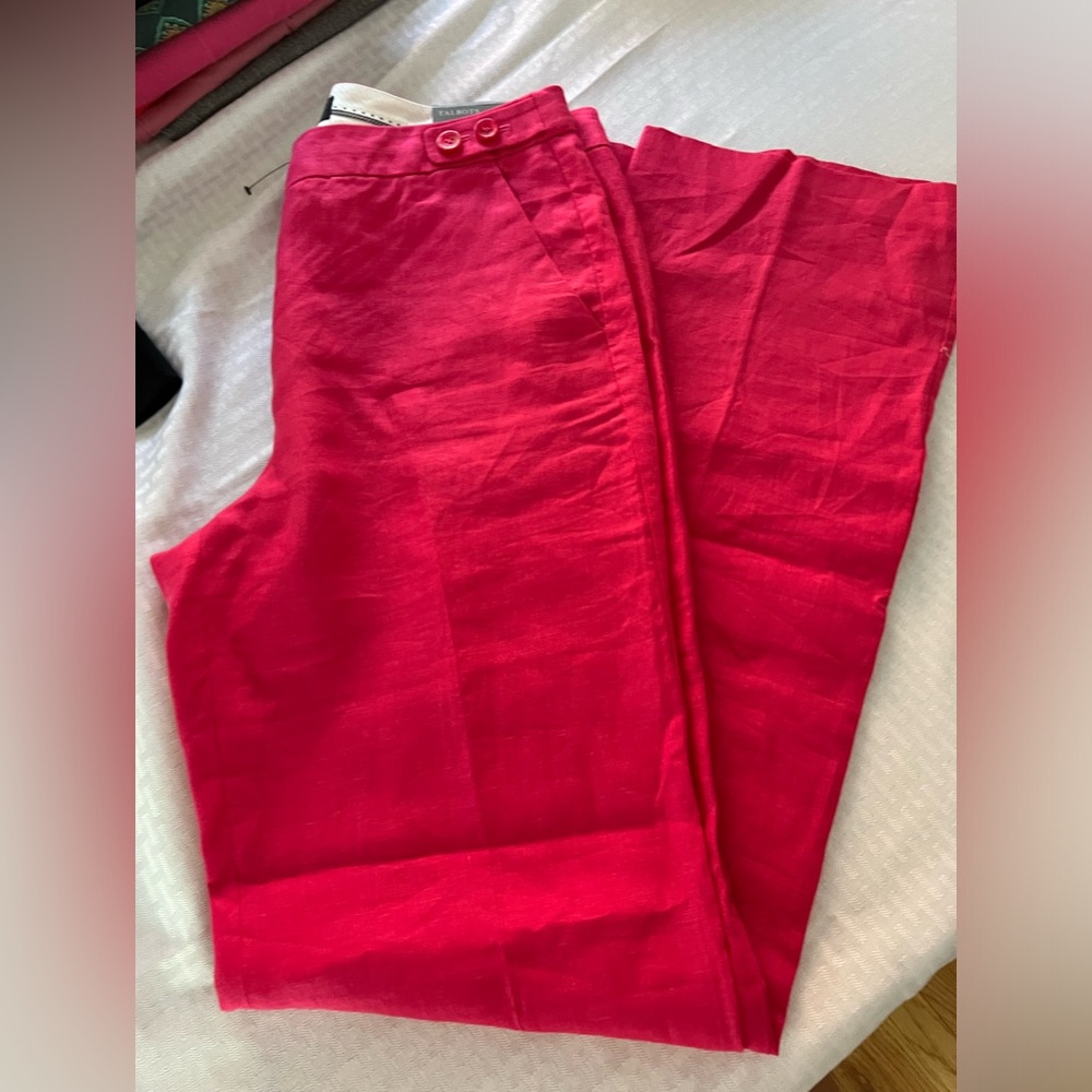 NWT Talbots linen pants, 8Long